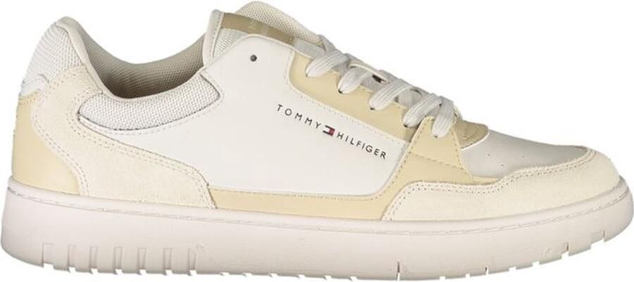 Tommy Hilfiger Sportieve Beige Vetersneakers met Contrastdetails en Logoprint Beige Heren - Foto 2