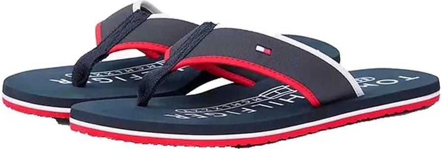 Tommy Hilfiger Tumble Beach Slippers Blauw Man