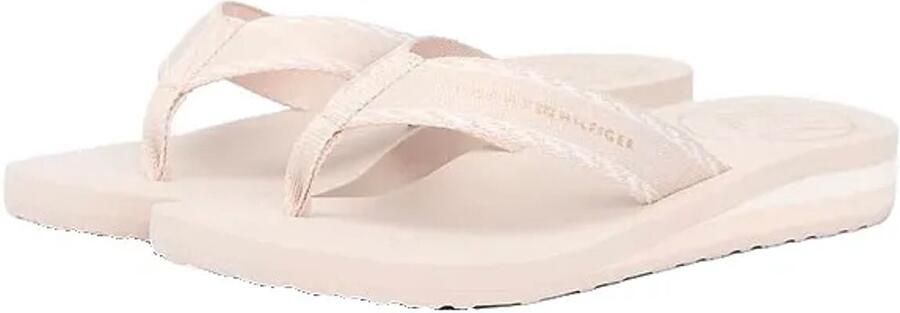 Tommy Hilfiger Webbing Beach Slippers Beige Vrouw