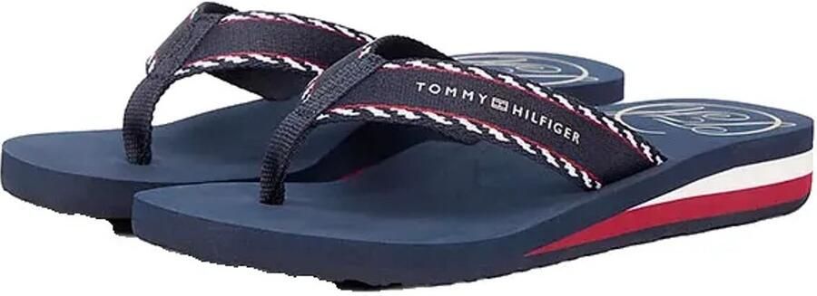 Tommy Hilfiger Webbing Beach Slippers Blauw Vrouw