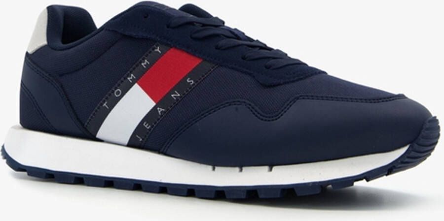 Tommy Hilfiger Tommy Jeans Retro Leather Sneakers Leren Sneaker Heren Blauw - Foto 2