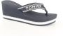 Tommy Hilfiger Tommy Webbing H Wedge Sandal Slippers Blauw Vrouw - Thumbnail 2