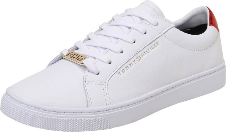 Tommy Hilfiger Metallic Back Lace-up Sneakers Wit Vrouw