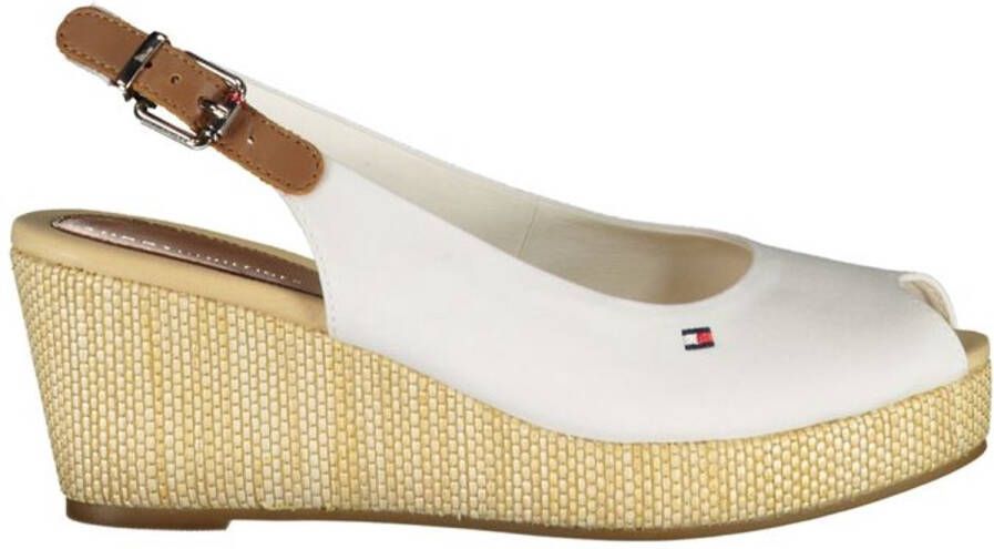 Tommy Hilfiger Sandaaltjes ICONIC ELBA SLING BACK WEDGE zomerschoen sandaal keilhak met jute bekleding - Foto 4