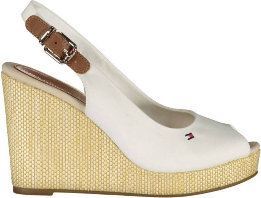 Tommy Hilfiger Sandaaltjes ICONIC ELBA SLING BACK WEDGE zomerschoen sandaal keilhak met jute bekleding - Foto 2