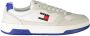 Tommy Hilfiger Sportieve Witte Sneakers Blauwe Details Logo White Heren - Thumbnail 1