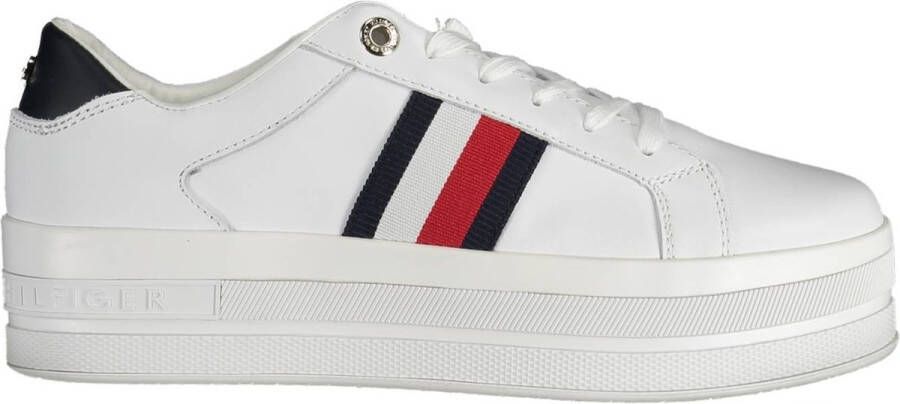 Tommy Hilfiger Witte polyester sneaker