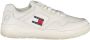 Tommy Hilfiger Witte polyester sneakers met contrastdetails White Dames - Thumbnail 1