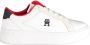 Tommy Hilfiger Plateausneakers TH PLATFORM COURT SNEAKER NBK vrijetijdsschoen lage schoen veterschoen met logo in het plateau - Thumbnail 1