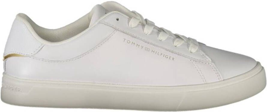 Tommy Hilfiger Witte Polyethyleen Dames Sneakers Voor Comfort