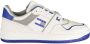 Tommy Hilfiger Sportieve witte sneakers met koningsblauwe details White Heren - Thumbnail 1