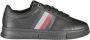 Tommy Hilfiger Zwarte Polyester Sneaker met Contrastdetails - Thumbnail 1