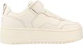 Tommy Jeans Plateausneakers van leer met labeldetails model 'VELCRO' - Beige