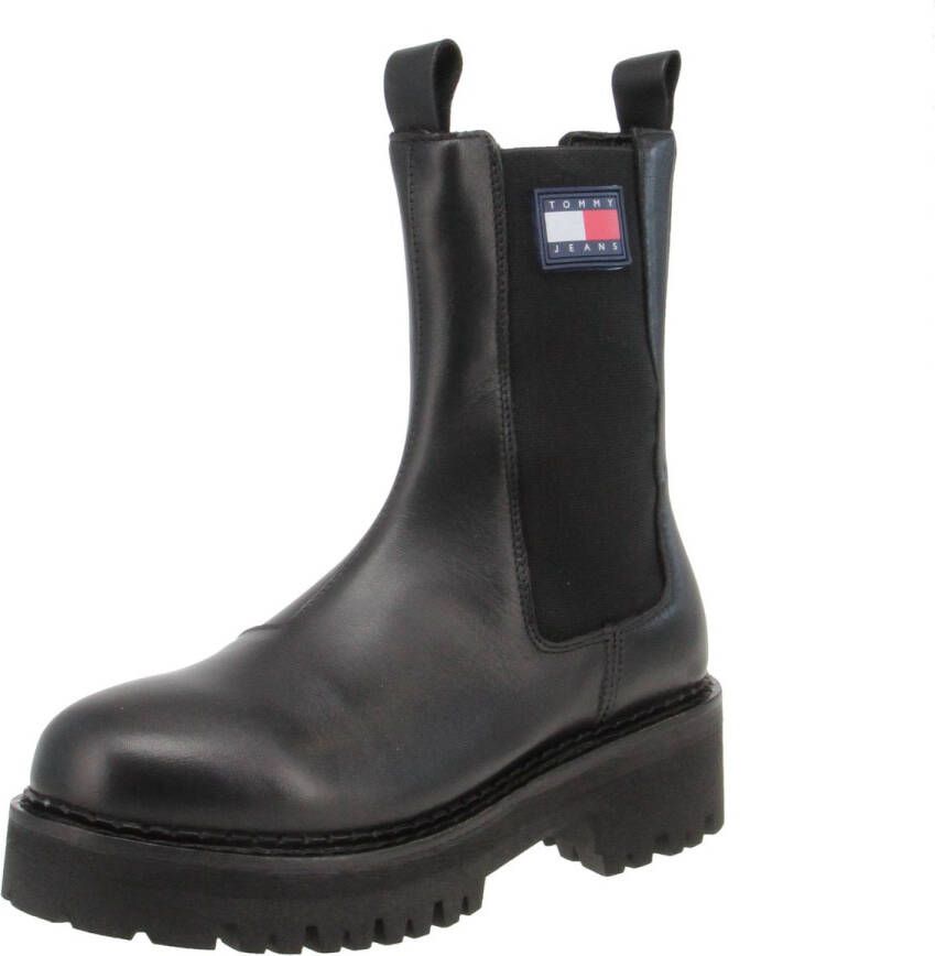 Tommy Jeans Zwarte Urban Chelsea Booties Black Dames