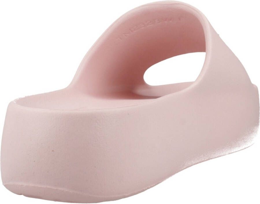 TOMMY JEANS Slippers TJW CHUNKY POOL SLIDE ESS plateau zomerschoen instapschoen comfortabele schoen logo-opdruk