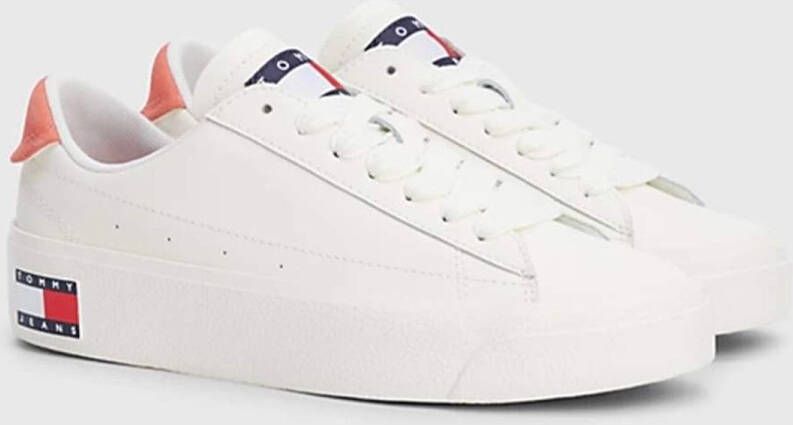 TOMMY JEANS Plateausneakers TJW LEATHER VULC. FLATFORM