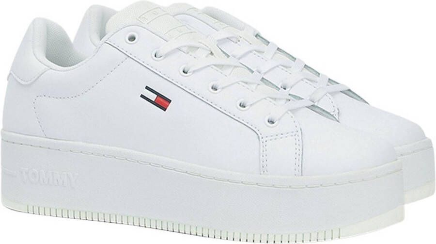 Tommy Hilfiger Witte Essential Platform Sneakers voor Dames White Dames - Foto 4