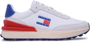 TOMMY JEANS Heren Sneakers Tech Runner Wit