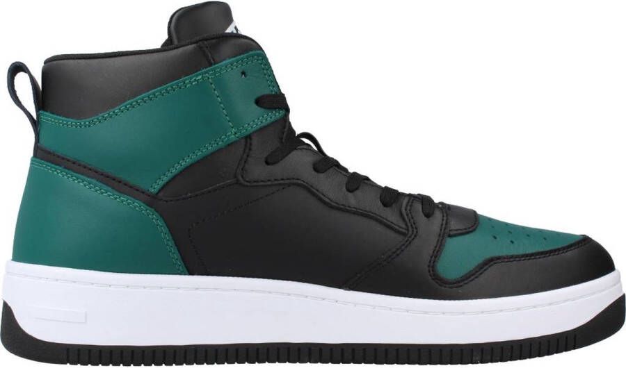 Tommy Jeans High top sneakers met contrastgarnering