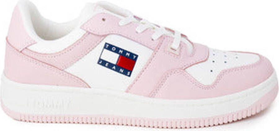 TOMMY JEANS Retro Basket dames sneaker Roze