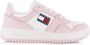 TOMMY HILFIGER Retro Basket wmn Roze Leer Lage sneakers Dames - Thumbnail 1
