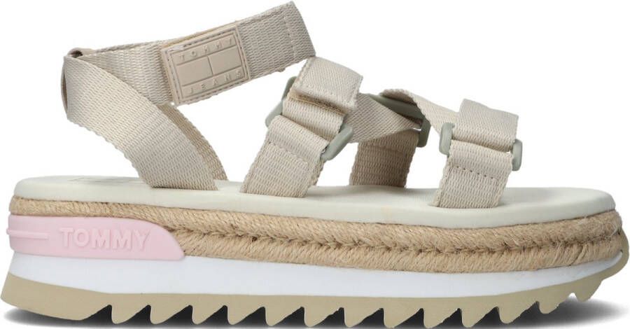 TOMMY JEANS Rope Cleated Sandalen Dames Beige