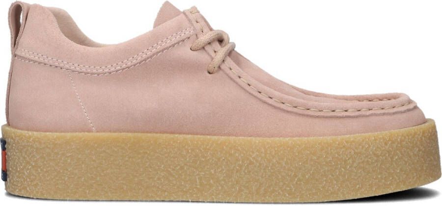 TOMMY JEANS Suede Sh Veterschoenen Dames Roze