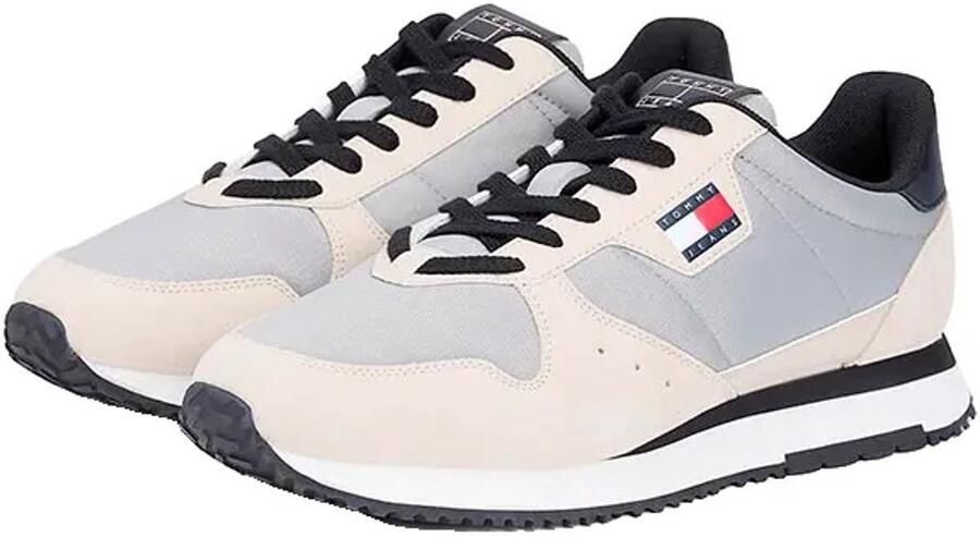 Tommy Jeans Lage sneakers van leermix model 'EVA RUNNER'