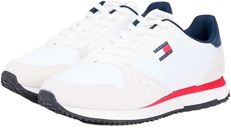 Tommy Jeans Lage sneakers van leermix model 'EVA RUNNER'