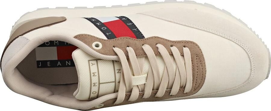 Tommy Hilfiger Leren hardloopschoenen Beige Heren - Foto 4