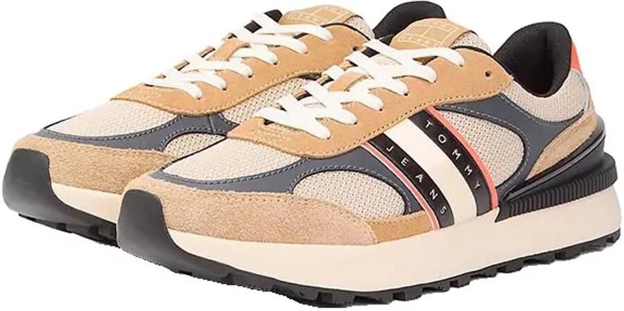 Tommy Jeans Lage sneakers met suède model 'TECHNICAL RUNNERS'