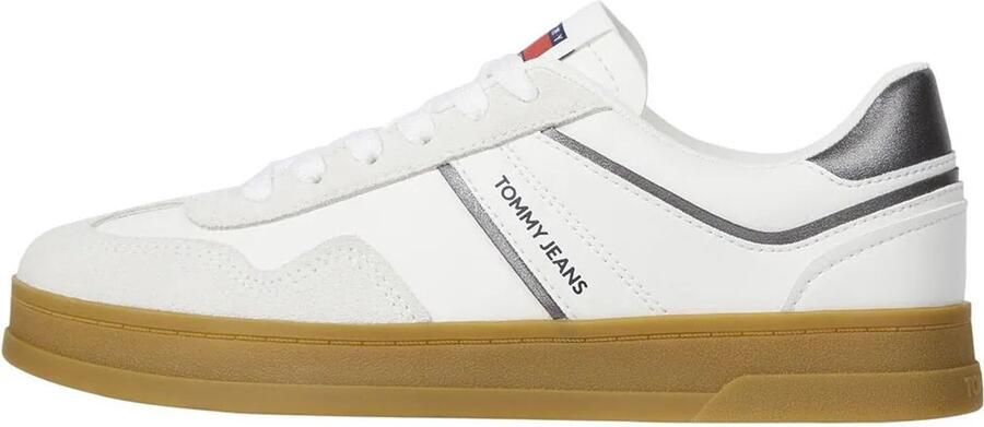 TOMMY JEANS Plateausneakers THE GREENWICH veterschoenen lage schoen vrijetijdsschoen met contrast-plateauzool