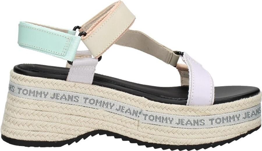 TOMMY JEANS Sleehaksandaaltjes WEDGE SANDAL met praktische klittenbandsluitingen - Foto 2