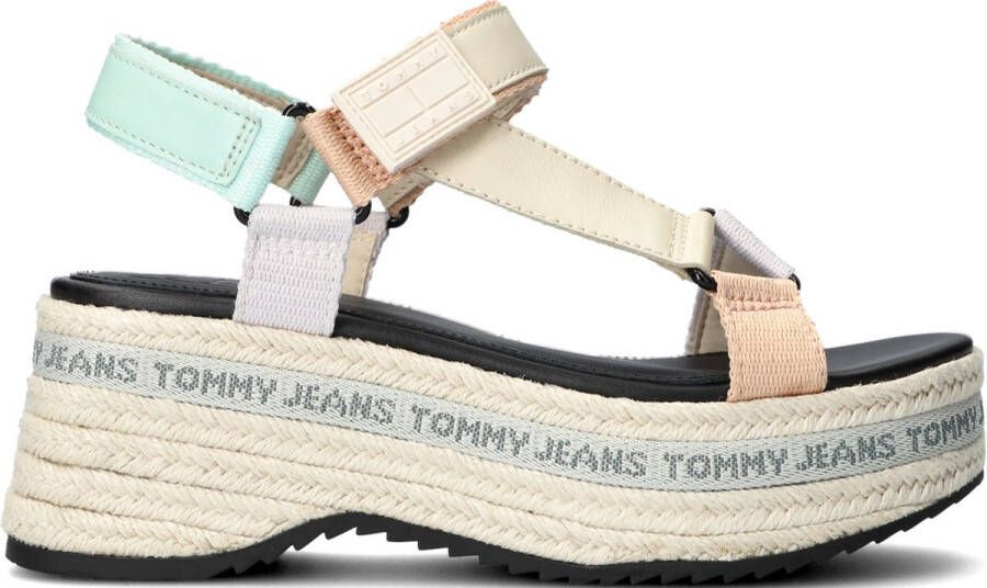 TOMMY JEANS Sleehaksandaaltjes WEDGE SANDAL met praktische klittenbandsluitingen - Foto 2