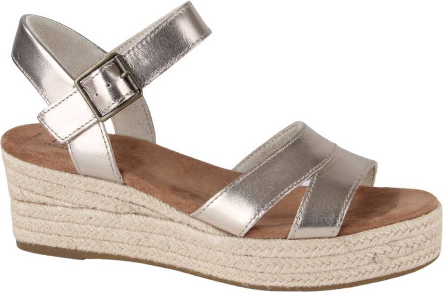 TOMS 10020767 dames sandalen sportief (9) metallic