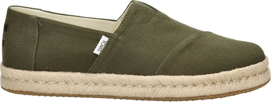 TOMS Shoes ALPARGATA ROPE 2.0 Volwassenen Instappers Groen