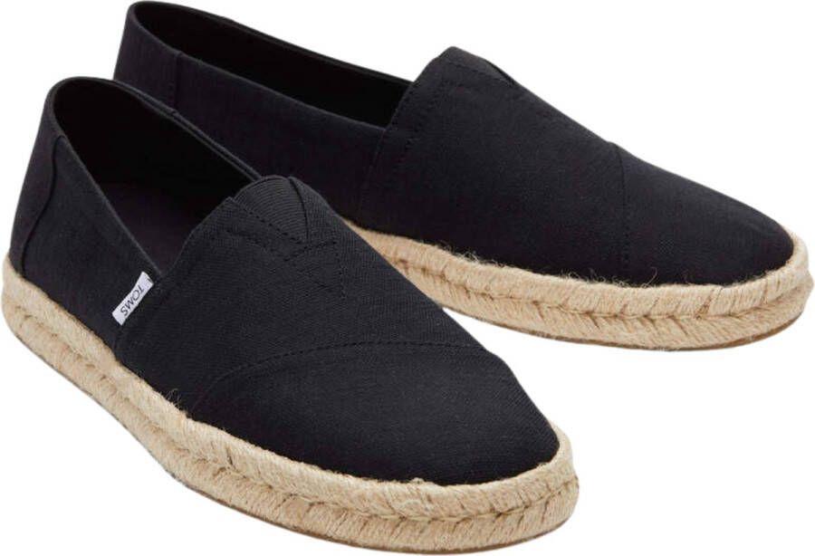 TOMS Instappers Heren Alp Rope 2.0 Maat: 45 Materiaal: Canvas Kleur: Zwart - Foto 2