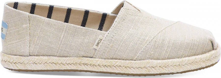 Toms Classic espadrille met metallic details