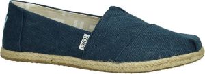 TOMS Classic Navy Washed Canvas Rope Sole