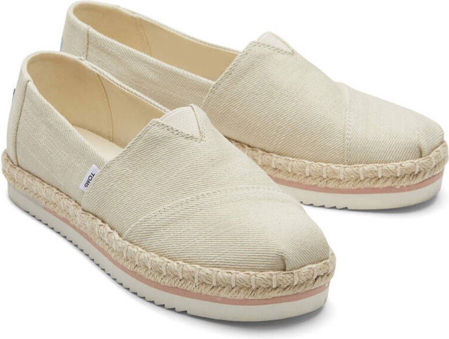 TOMS Alpargata Platform Rope Espadrilles Dames Beige - Foto 1