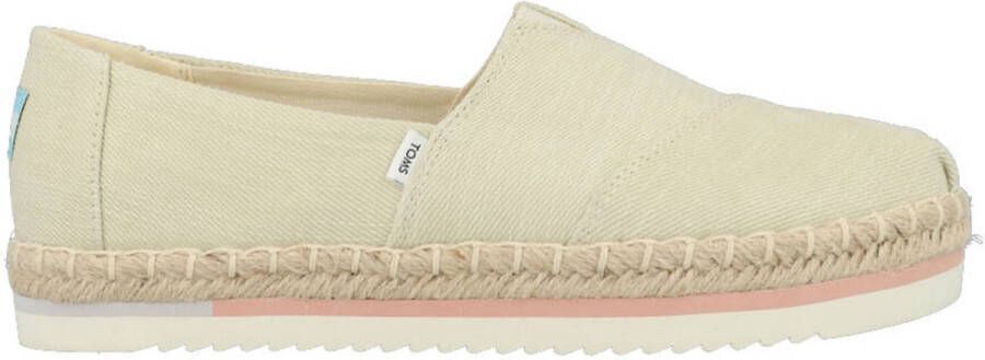 TOMS Alpargata Platform Rope Espadrilles Dames Beige