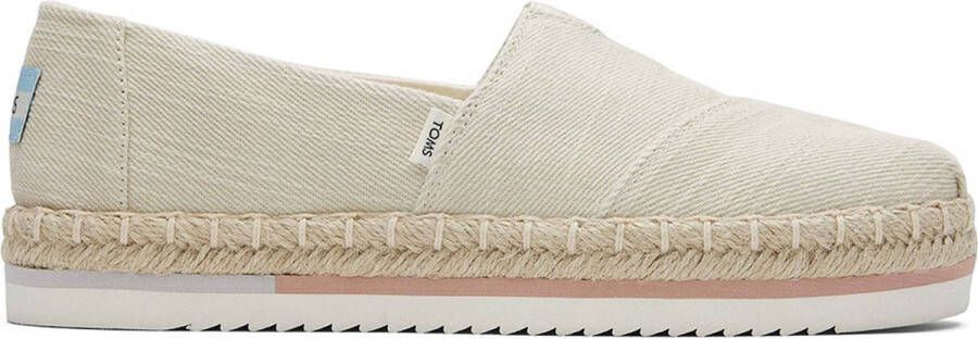 TOMS Alpargata Platform Rope Espadrilles Dames Beige