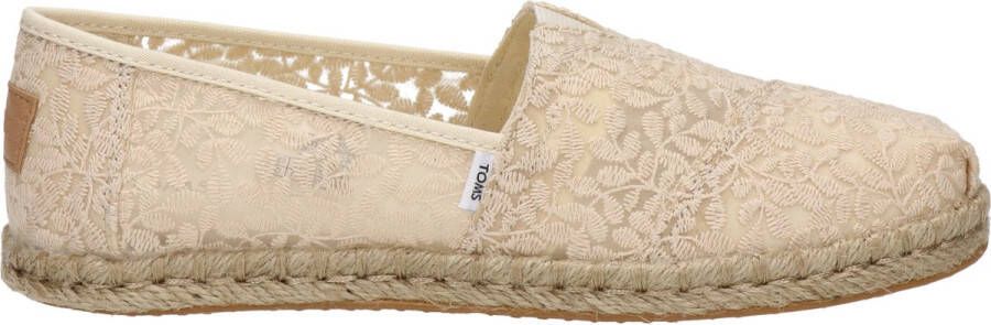 TOMS Shoes ALPARGATA ROPE Volwassenen Instappers Wit beige