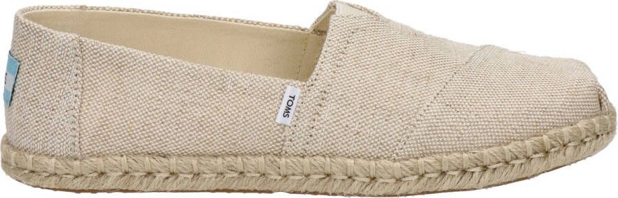 TOMS Women's Alpargata Rope Recycled Cotton Sneakers beige