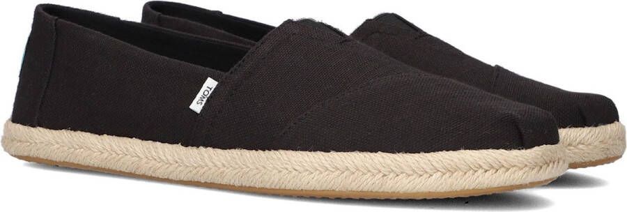 TOMS Women's Alpargata Rope Recycled Cotton Sneakers zwart