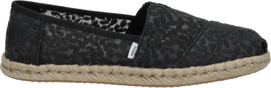 TOMS Alpargata Rope Espadrilles Dames Zwart