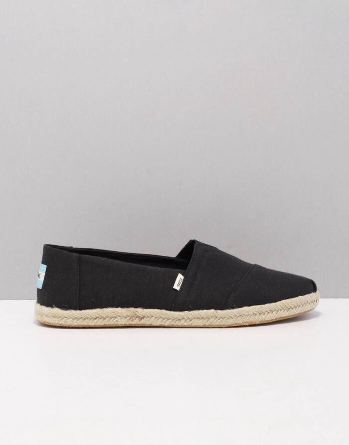 TOMS Classic Rope Sole Espadrilles Dames Zwart