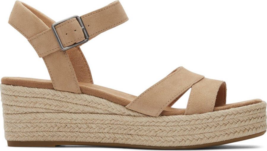 TOMS Audrey Sandalen Met Sleehak Dames Camel