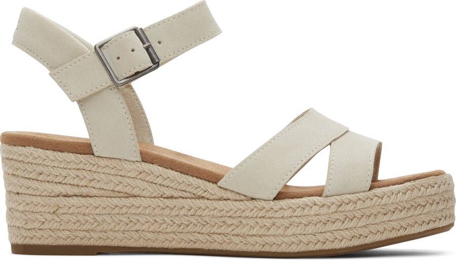 TOMS Audrey Sandalen Met Sleehak Dames Beige