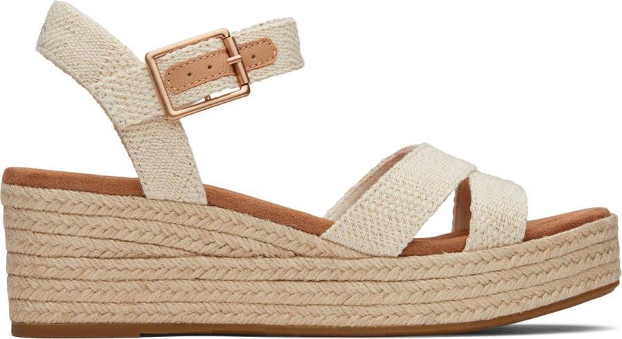 TOMS Audrey Sandalen Met Sleehak Dames Beige